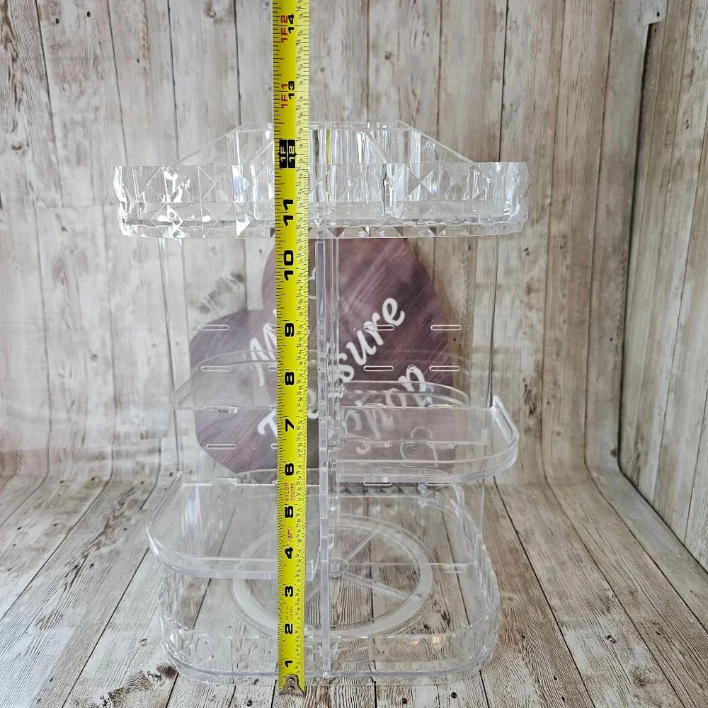 Rotating Clear Acrylic Makeup Organizer
